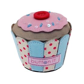 Button It Sweet Cupcake Novelty Pin Cushion