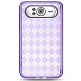 Flexi Gel SKin TPU Glove with PURPLE PLAID CHECKERED Design Soft Cover Case ....