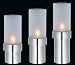 Cilio Windlicht Edelstahl/Glas 23,0 cm