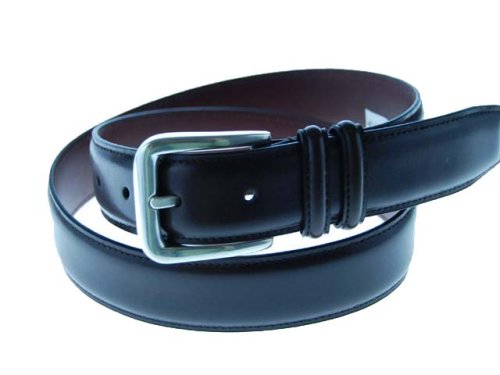Geoffrey Beene Men’s 1 1/8″ Leather Dress Belt, 40, Brown