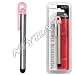 Samsung Instinct M800, Apple iPhone, 3G, iPod Touch iTouch UNIVERSAL Touch Screen Stylus Pen CLIP (Metal Body, Pink Clip)
