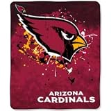 Arizona Cardinals 50"x60" FADE Style Royal Plush Raschel Throw Blanket Warm Durability