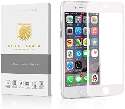 Royal Scuta Nano Cover Tempered Glass Screen Protector for iPhone 6 Plus &amp; 6S Plus Screen protectors (White Nano Coating for iPhone 6 Plus &amp; 6S Plus)