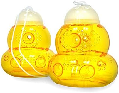 Pack of 2 Wasp Traps, Hornet Traps, Bee Traps, Yellow Jackets, Eco-Friendly
