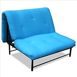 IMAGE OF Elite Products X Factor Black Metal Twin Size Futon