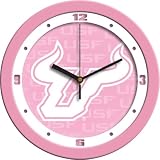 South Florida Bulls USF NCAA 12in Pink Wall Clock