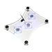 GTMax USB Notebook Cooler/Cooling Pad w/3 Fan/6 Blue LED Supports up to 15.4" + USB 2.0 4-Port Hub Octopus with AC Power Adapter + Finger Mouse Optical Laptop Notebook PC 1200DPI image 2