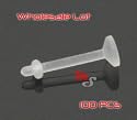 LOT 100 CLEAR Lip LABRET RETAINER piercing 16g 16 Gauge