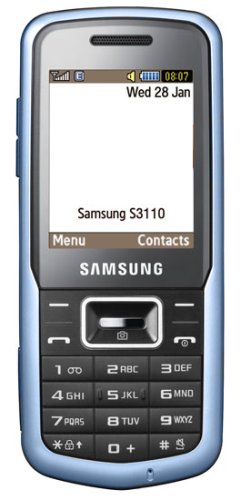 Samsung S3110 Handy (1,3 MP-Kamera, WAP, microSD-Steckplatz) blue 41YZt4QXbOL