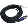 Pyle-Pro PPSJ30 Professional Speaker Cable (12 Gauge, Speakon to 1/4'', 30 ft.)