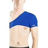 uxcell Men Sports Protect Blue Elastic Neoprene Single Shoulder Brace Support