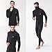 Men's Turtleneck Shirts Thermal Top Base Layer Compression Long Sleeve Black HOM