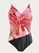 Womens Christina Fantasizer Plus Size One Piece Swimsuit (C-D Cup) Pink Pattern