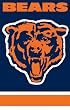 Chicago Bears Applique Embroidered Banner Flag 44"x28" NFL Football Fan Shop Sports Team Merchandise