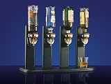 Bar Butler - 4er Flaschenhalter mit Portionierer und LED Beleuchtung