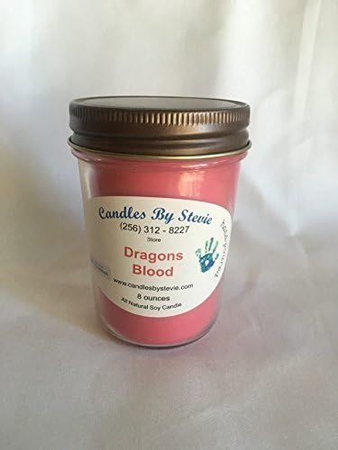 8 oz Dragon's Blood Scented All-Natural Soy Candle
