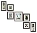 Pinnacle Frames and Accents 7-Piece Photo Frame Set, Walnut