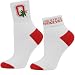 Ohio State Buckeyes Ladies White Roll Down Socks