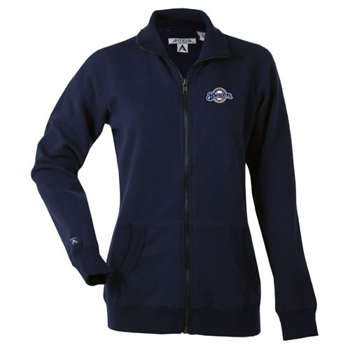 Milwaukee Brewers Women's Revolution Track Jacket By Antigua Small