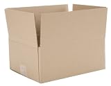 CareMail Recycled Shipping Boxes - Extra Small - 8 x 8 x 4 Inches - Brown - 12 Pack (1143553)
