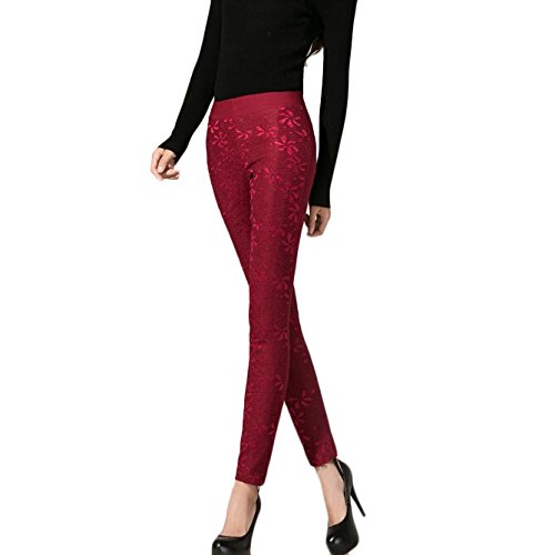 ダウンパンツ ロング丈 レディース 防寒パンツ 暖パン 保温性抜群 美脚 脚長効果 大きいサイズ 刺繍あり L/XL/2XL/3XL/4XL ブラック/ブルー/ワイン/グリーン