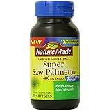 Nature Made Super Saw Palmetto Extract Liquid Softgel, 480 mg, 30 Count