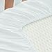 TillYou 100% Combed Cotton Sateen 2 Pack Crib Sheet Pink & White
