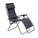 Faulkner Standard Recliner Black Padded with Padded Arms