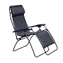 Faulkner Standard Recliner Black Padded with Padded Arms