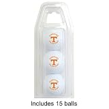 Tennessee Volunteers NCAA 15 Golf Ball Clear Pack