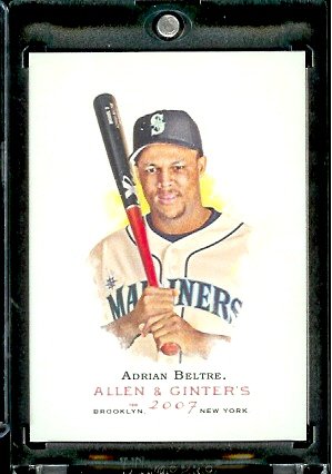 2007 Topps Allen & Ginter # 296 Adrian Beltre Seattle Mariners Baseball Card