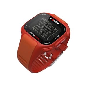 Polar RC3 GPS HR - Reloj con pulsómetro y GPS integrado, compatible con sensor de zancada, de cadencia y de velocidad para running y ciclismo (naranja/ rojo)