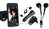 Cuffu iPod Touch Black Skin + Armband + iPod Stereo Earphone Black Golf + Black Universal Chargers 3in1 including Home Adaptor, Car Adaptor, and Retractable USB Cable (Only for Touch 1st Generation, NOT for Touch 2nd Generation) with ONE LOWEST SHIPPING $2.98