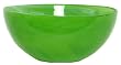 Colorful Recycled Art Glass Large Lime Green Salad Bowl 11.5"D, 5"H