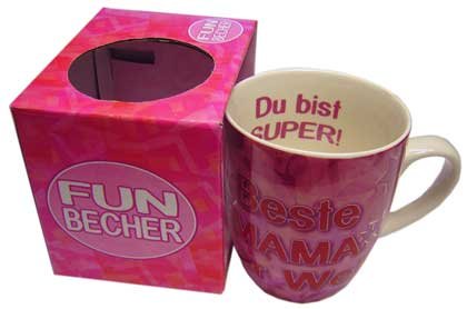 Tasse Fun Becher Beste Mama der Welt