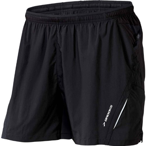 Brooks Men's Infiniti Notch II Short, Black, Medium On Sale