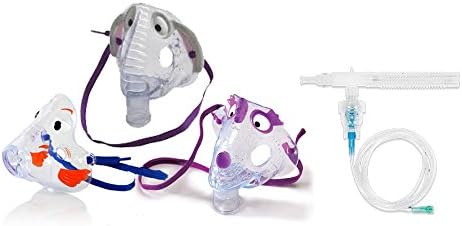Dragon, Fish, and Elephant Pediatric Aerosol Masks with Tubing and Kit