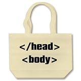 HTML_Element トートバッグ (ナチュラル) html