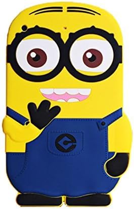 Koala group® 3D Cute Cartoon Despicable Me Minion Soft Silicone Case Cover For iPad MINI 4---Dark blue
