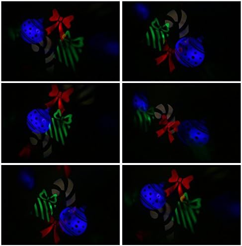 Laluce® 4 Pattern Rotating Strobe LED Christmas Stage Effect Light for Party Disco Dj Ktv Bars Club (Black) - 630016