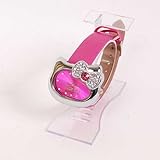 Hello Kitty Face Wrist Watch Wristwatch Band Rose