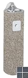 Garden Water Features & Outdoor Fountains item: Haws 3060-DARKGREY Dark Grey Vibra-cast reinforced round concrete pedestal drinking fountain with exposed aggregate finish. 3060