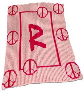 Best Seller Peace in the Air Personalized Stroller Blanket picture
