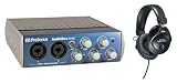 Packagr: Presonus AUDIOBOX 22VSL Advanced 2 IN x 2 OUT USB 2.0 Recording System w/ Real Time Monitoring Effects and Virtual Studiolive Mixer Built In + Audio Technica Ath-M30 Dynamic Studio Headphones