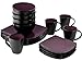 16 Piece Dinnerware Set By Gibson Home. This Soho Lounge Square Dinnerware Set Is an Excellent Choice for Modern Family. It's Simple, Yet Elegant, Just Like Restaurant Dinnerware. (Purple)