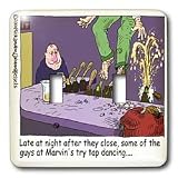 Londons Times Funny Relationships Cartoons - Tap Dancing - Light
Switch Covers - double toggle switch