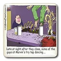 Londons Times Funny Relationships Cartoons - Tap Dancing - Light Switch Covers - double toggle switch