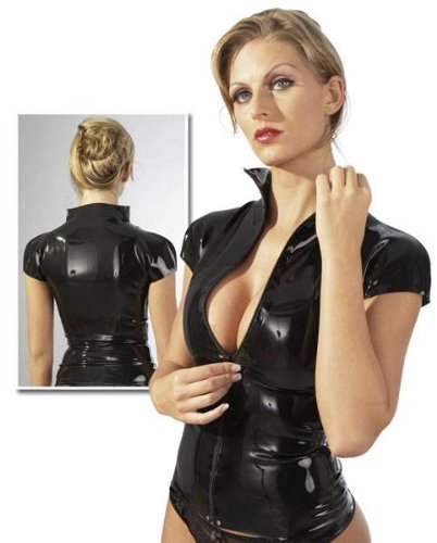 Latex Shirt schwarz XXL