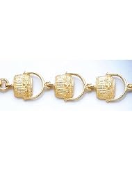 Gold Nautical Braclt Bracelet Nantucket Basket Link 2-D
