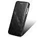 iPhone 6 leather case, Icarercase Premium iPhone 6s Genuine Leather Wallet Case Curve Edge Flip Style, Vintage Folio Cover for Apple iPhone 6 4.7 Inch in Leather (Black)